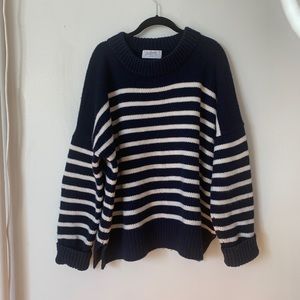 La Ligne Marin Sweater, Navy/Cream, XXXL